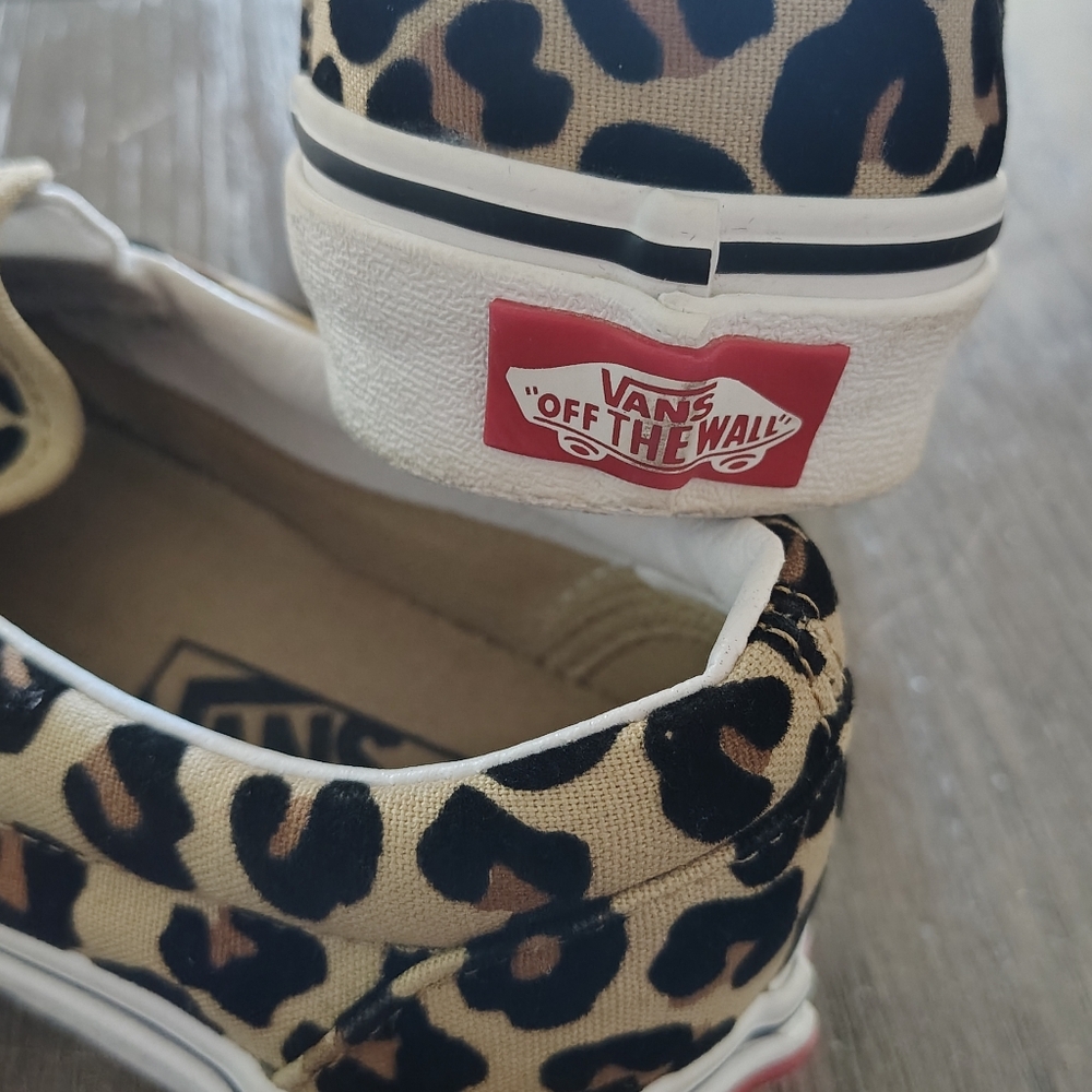 KIDS Vans Leopard Print Sneakers